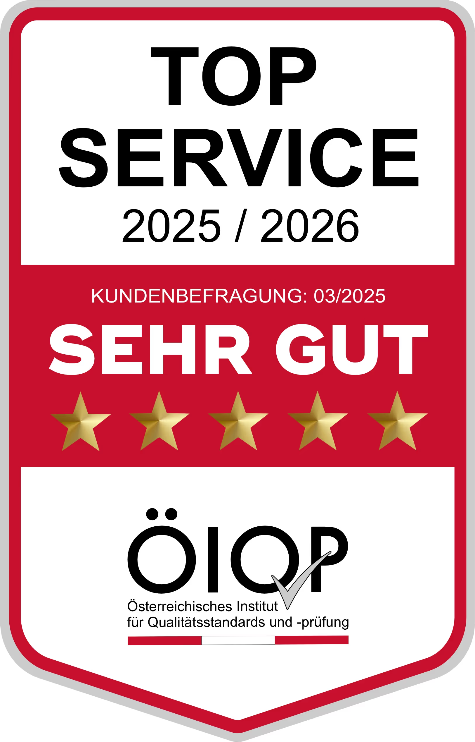 Top Service: ÖIQP-Auszeichnung